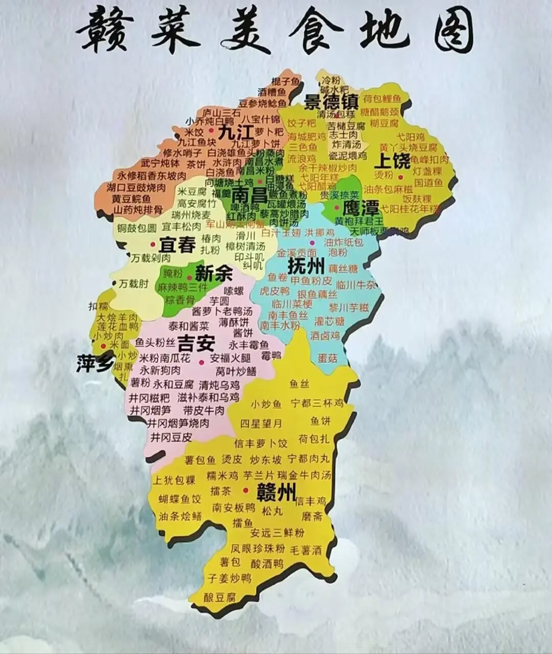 赣菜美食地图